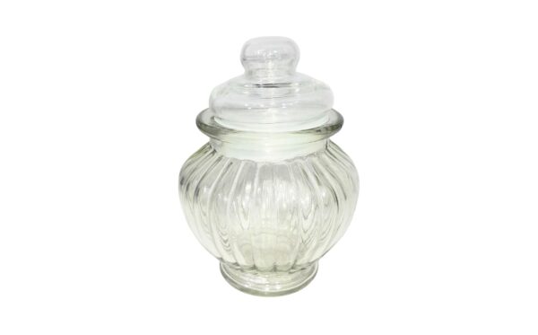 9cm x 12cm Pumpkin Shaped Glass Jar