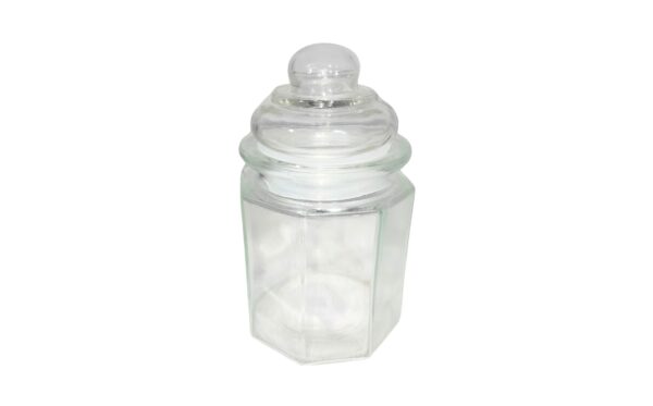 7cm x 13cm Straight Octagonal Glass Jar