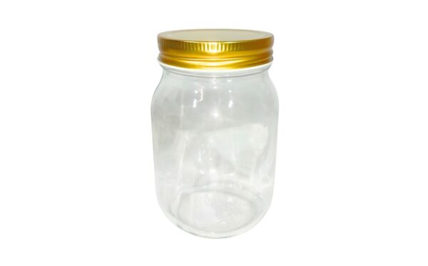 7cm x 12cm Glass Jar w/ Metal Lid