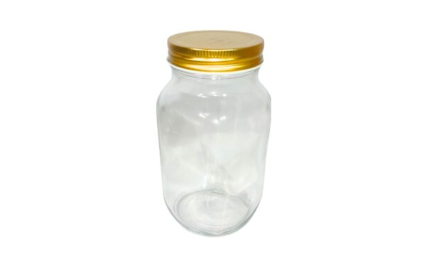 8cm x 16cm Glass Jar w/ Metal Lid
