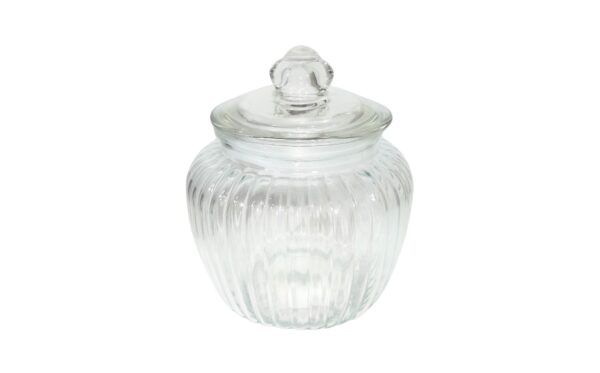 10cm x 16cm Pumpkin Shaped Glass Jar