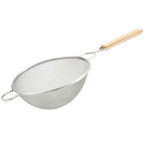 10" Wire Strainer w/ Wood Handle