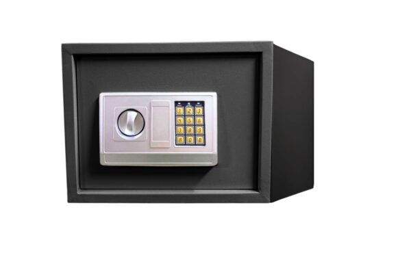 15" x 12" x 12" Metal Wall Mount Safe w/ Key, Digital Pad & Inner Shelf - Image 2
