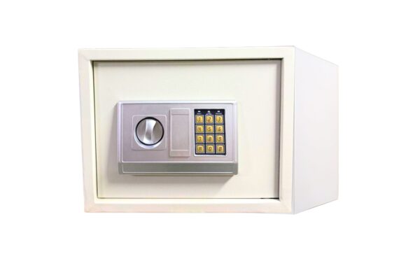 15" x 12" x 12" Metal Wall Mount Safe w/ Key, Digital Pad & Inner Shelf