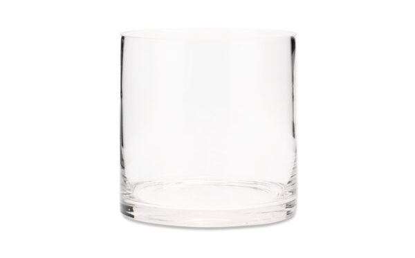 4" x 4" Round Cylindrical Glass Vase