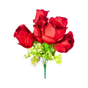6 Stem Large Rose Buds