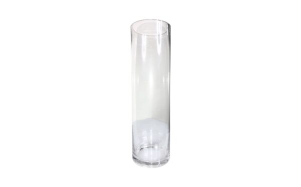 4" x 15.5" Tapered Cylindrical Glass Vase