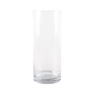 4.5" x 23.25" Tapered Cylindrical Glass Vase