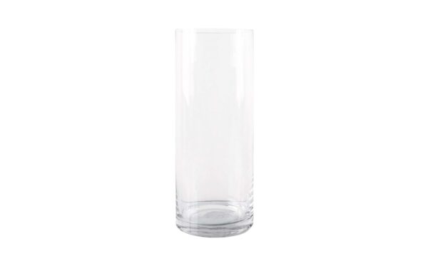 4.5" x 23.25" Tapered Cylindrical Glass Vase
