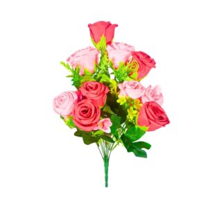 10 Head Rose Buds on 15" Stem