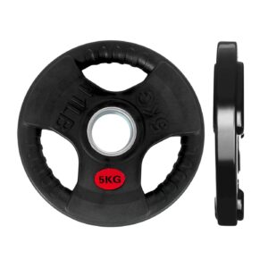 5kg / 11lbs Tri Grip Rubber Weight Plate