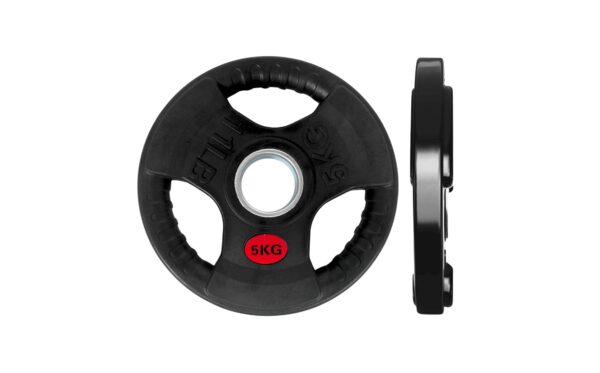 5kg / 11lbs Tri Grip Rubber Weight Plate