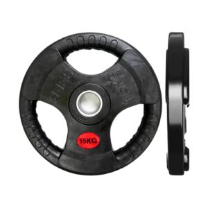 15kg / 33lbs Tri Grip Rubber Weight Plate