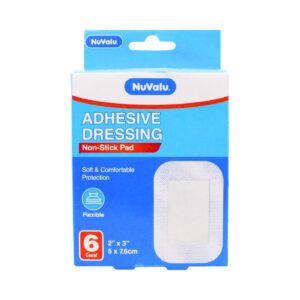 6pk 2" x 3" Adhesive Dressing Bandage 'Nuvalu'