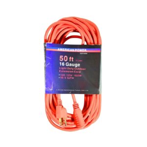 50ft 16/3 Outdoor Extension Cord 'American Power'