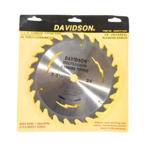 7.25" x 24T Carbide Tip Saw Blade 'Davidson'