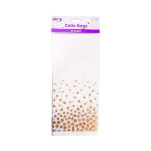 20ct 11.5" Cello Bag 'Birthday Dots'