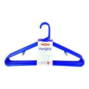 6pk Adult Tubular Plastic Hanger 'Imperial'