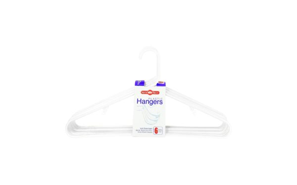 6pk Adult Tubular Plastic Hanger 'Imperial' - Image 2