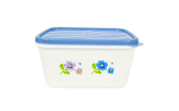 1250ml White Rectangular Container w/ Fruit Print - Image 2