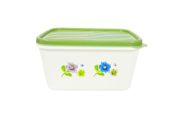 1250ml White Rectangular Container w/ Fruit Print - Image 4