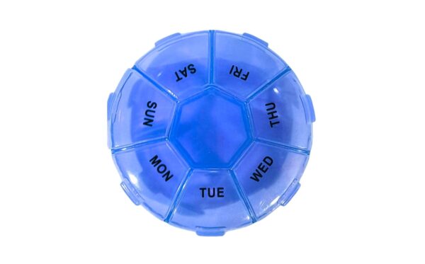7 Day Round Pill Organizer - Image 2