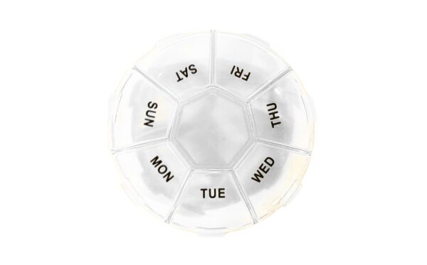 7 Day Round Pill Organizer