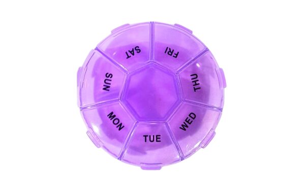 7 Day Round Pill Organizer - Image 3