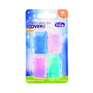 4pk Asst Classic Toothbrush Covers