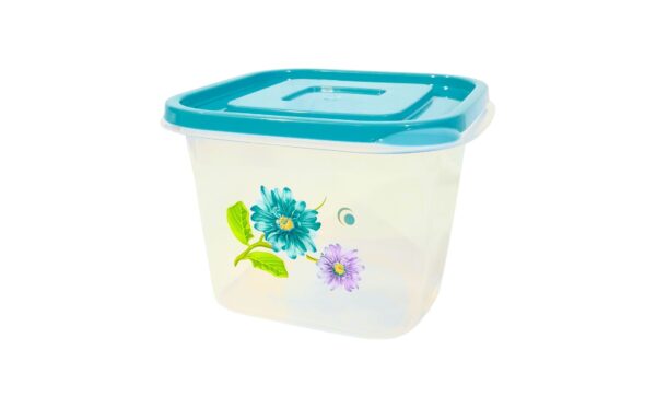 101oz Clear Container w/ Flower Print - Image 4