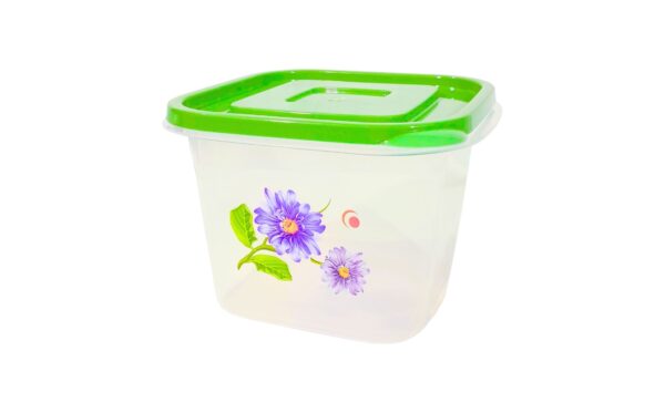 101oz Clear Container w/ Flower Print - Image 3