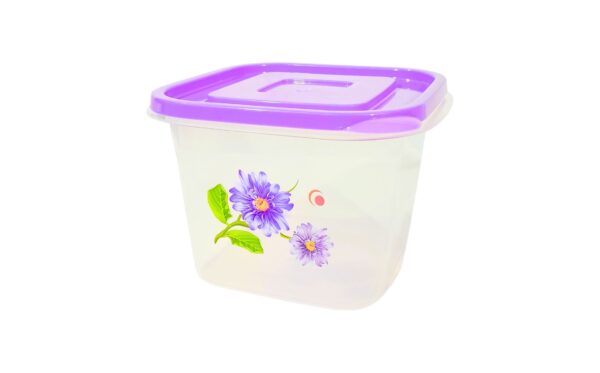 101oz Clear Container w/ Flower Print - Image 2