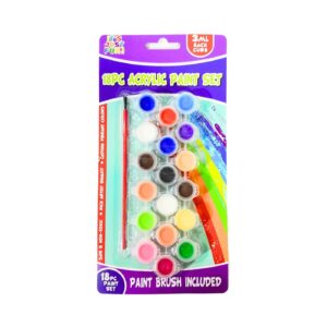 18ct Water Color Paint Set w/ Brush