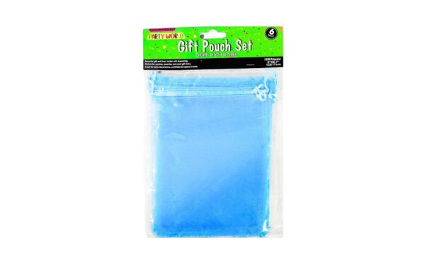 6pc 5" x 6.7" Organza Pouch w/ Drawstring - Image 5