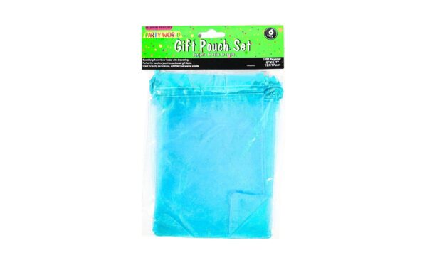 6pc 5" x 6.7" Organza Pouch w/ Drawstring - Image 3