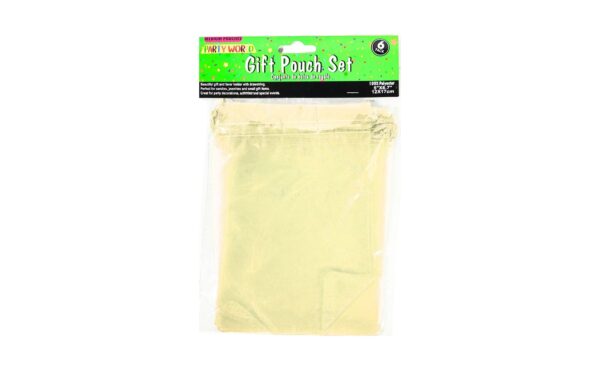 6pc 5" x 6.7" Organza Pouch w/ Drawstring