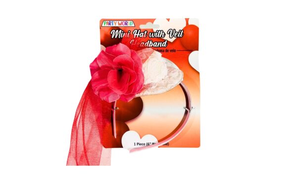 6" Headband w/ Hat & Lace - Image 3
