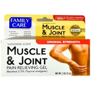 2oz / 57g Muscle & Joint Pain Relieving Gel w/ Vanishing Scent 'Family Care'
