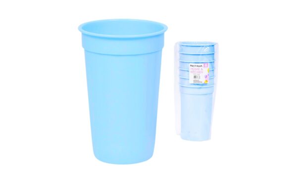 6pc 8.4oz Plastic Tumbler 'Pac-it-Fresh' - Image 2