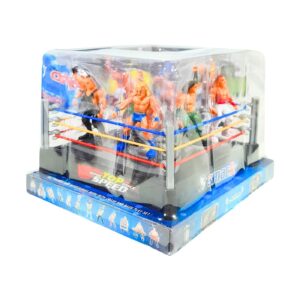 12pc Wrestler Figures in 5" Ring