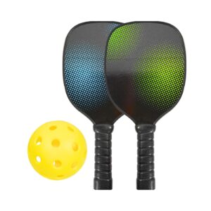 2pc Pickle Ball Rackets w/ 1 Ball