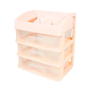 10.5" x 8" x 12" Plastic Organizer w/ 3 Layer Drawers