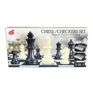 Magnetic Chess & Checkers Game Set