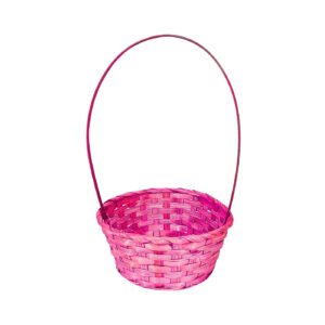 8" Round Solid Color Wicker Basket