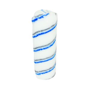 9" x 2.5" Paint Roller Sleeve (White w/ Blue)