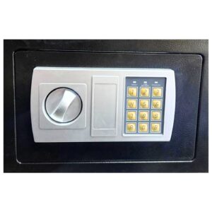 12" x 7 3/4" x 7 3/4" Metal Safe w/ Keypad & Key
