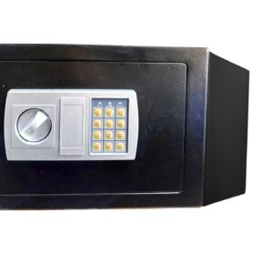 13 1/2" x 9 3/4" x 10" Metal Safe w/ Keypad & Key
