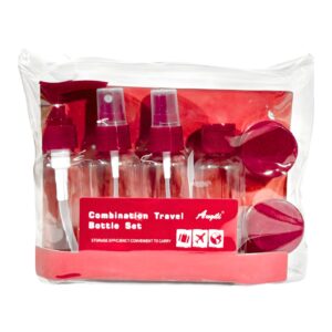 6pc Travel Bottles & Containers in Clear Pouch