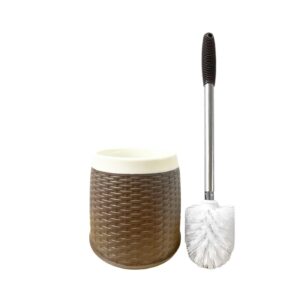 22" Toilet Brush w/ Holder 'Weave Design'