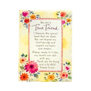4 1/2" x 6 1/4" Inspirational Ceramic Plaque ‘Friend’